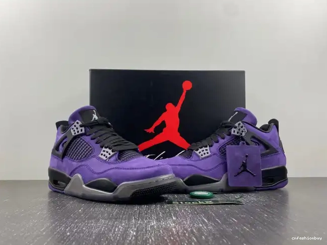 Suede 4 Jordan x Air Travis Purple Scott 0508